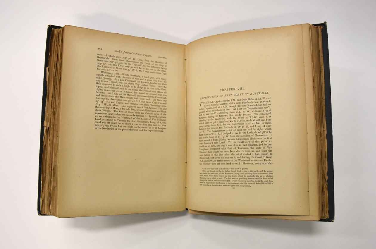 14. Captain Cook’s journal of his first voyage around the world, a ...